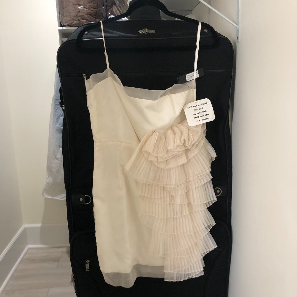 Robert Rodriguez Ivory Mini Halter Lining Women Dress Size 10